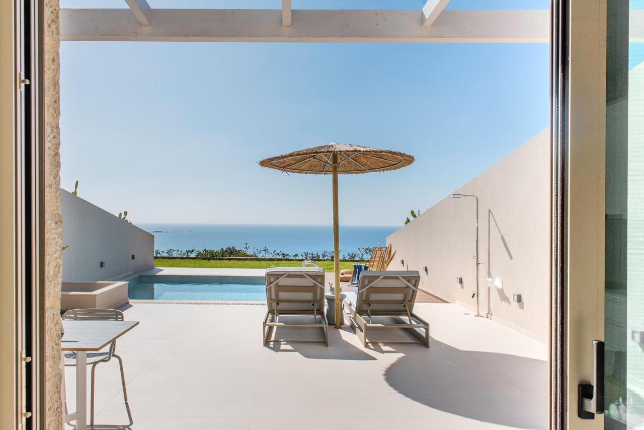 Cielo E Mare Villas I "Free" Heated Pools & Seaview Falasarna Bagian luar foto