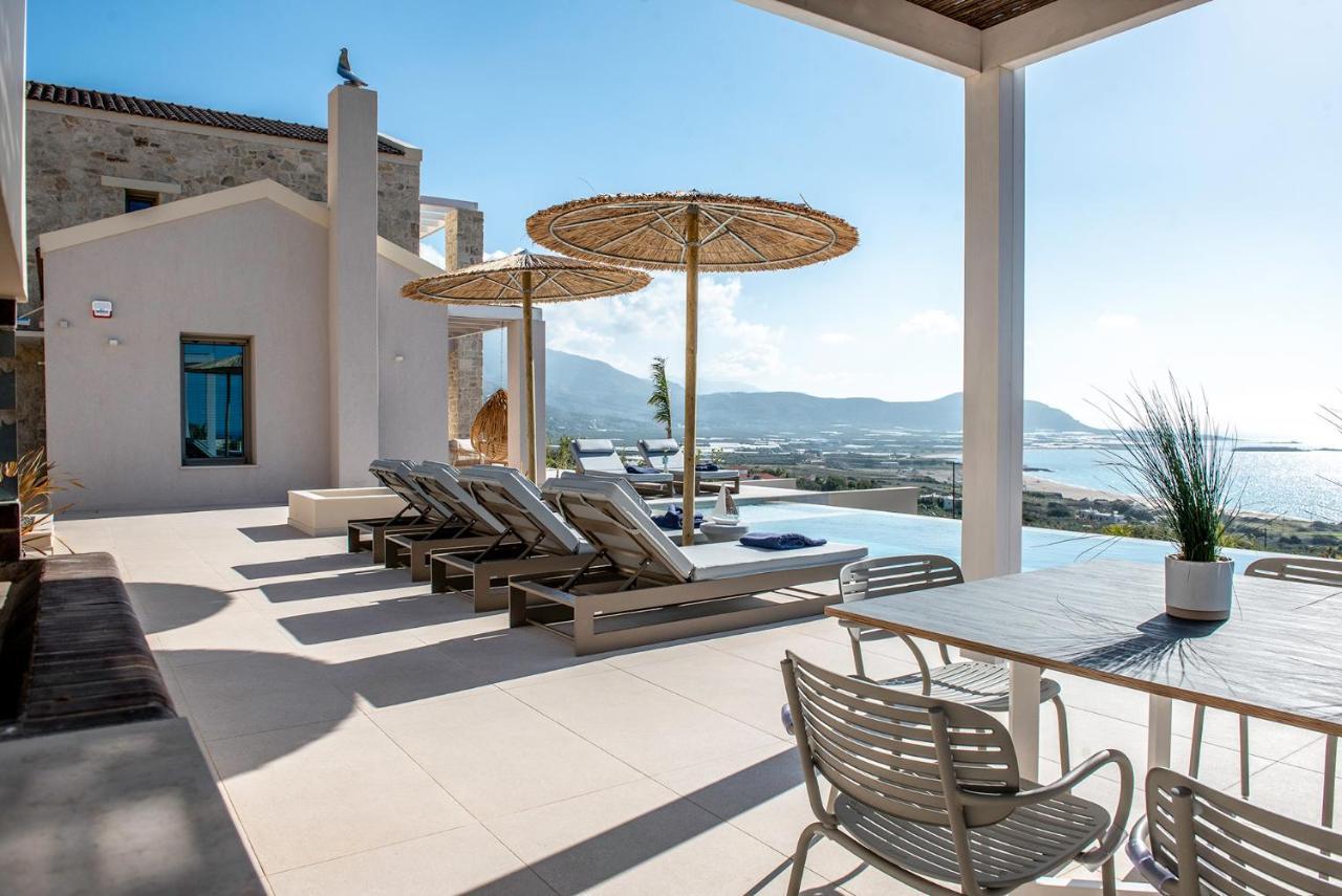 Cielo E Mare Villas I "Free" Heated Pools & Seaview Falasarna Bagian luar foto