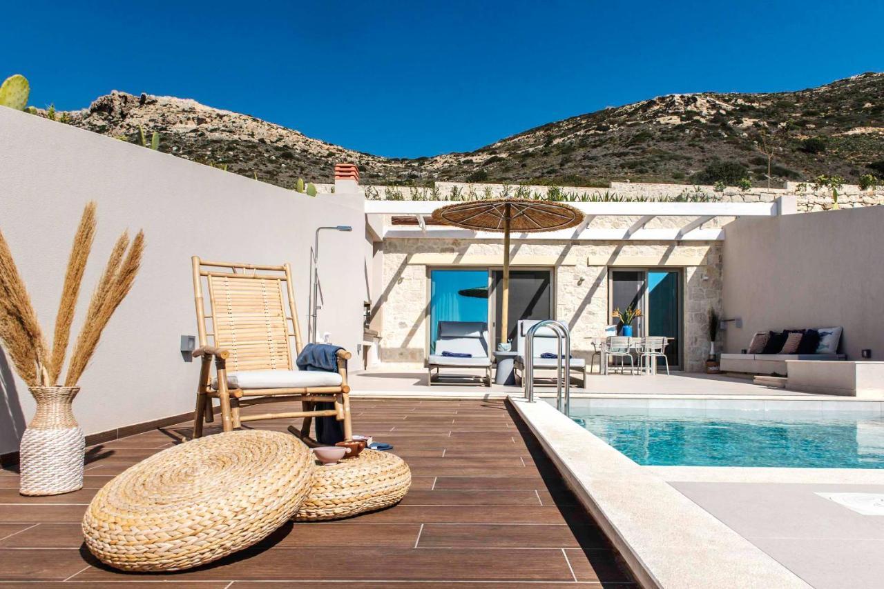 Cielo E Mare Villas I "Free" Heated Pools & Seaview Falasarna Bagian luar foto