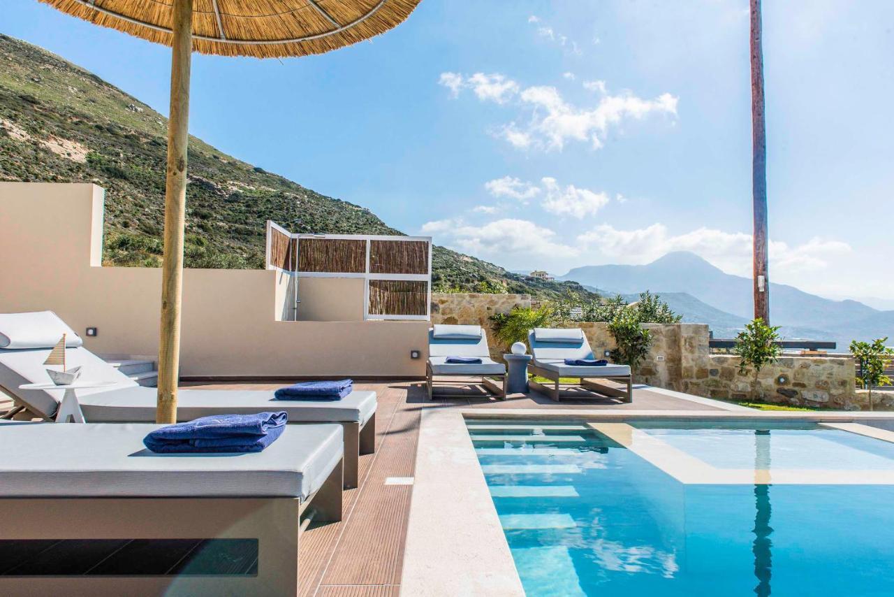 Cielo E Mare Villas I "Free" Heated Pools & Seaview Falasarna Bagian luar foto