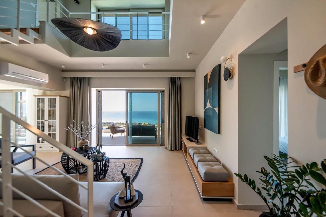 Cielo E Mare Villas I "Free" Heated Pools & Seaview Falasarna Bagian luar foto