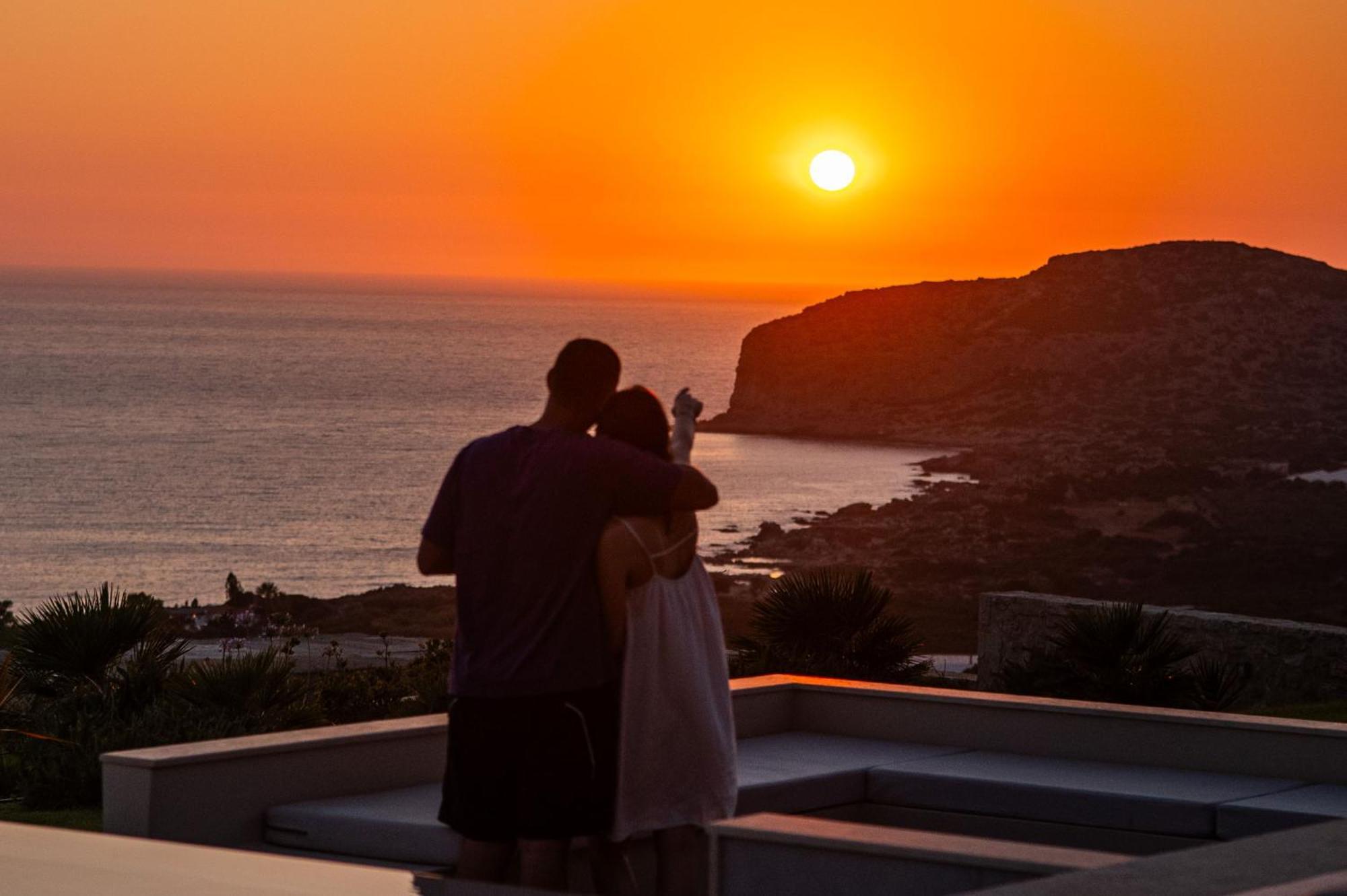 Cielo E Mare Villas I "Free" Heated Pools & Seaview Falasarna Bagian luar foto