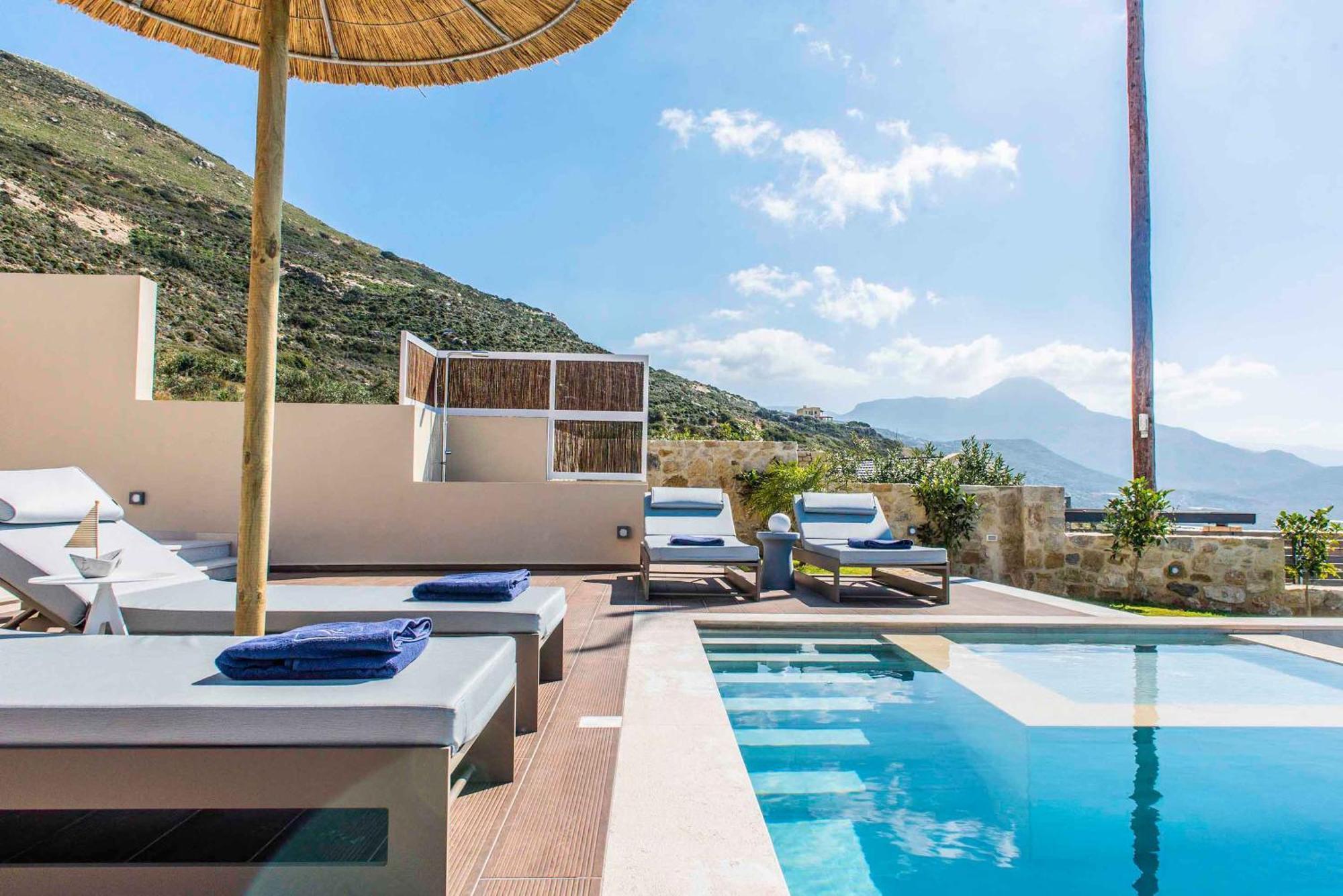 Cielo E Mare Villas I "Free" Heated Pools & Seaview Falasarna Bagian luar foto
