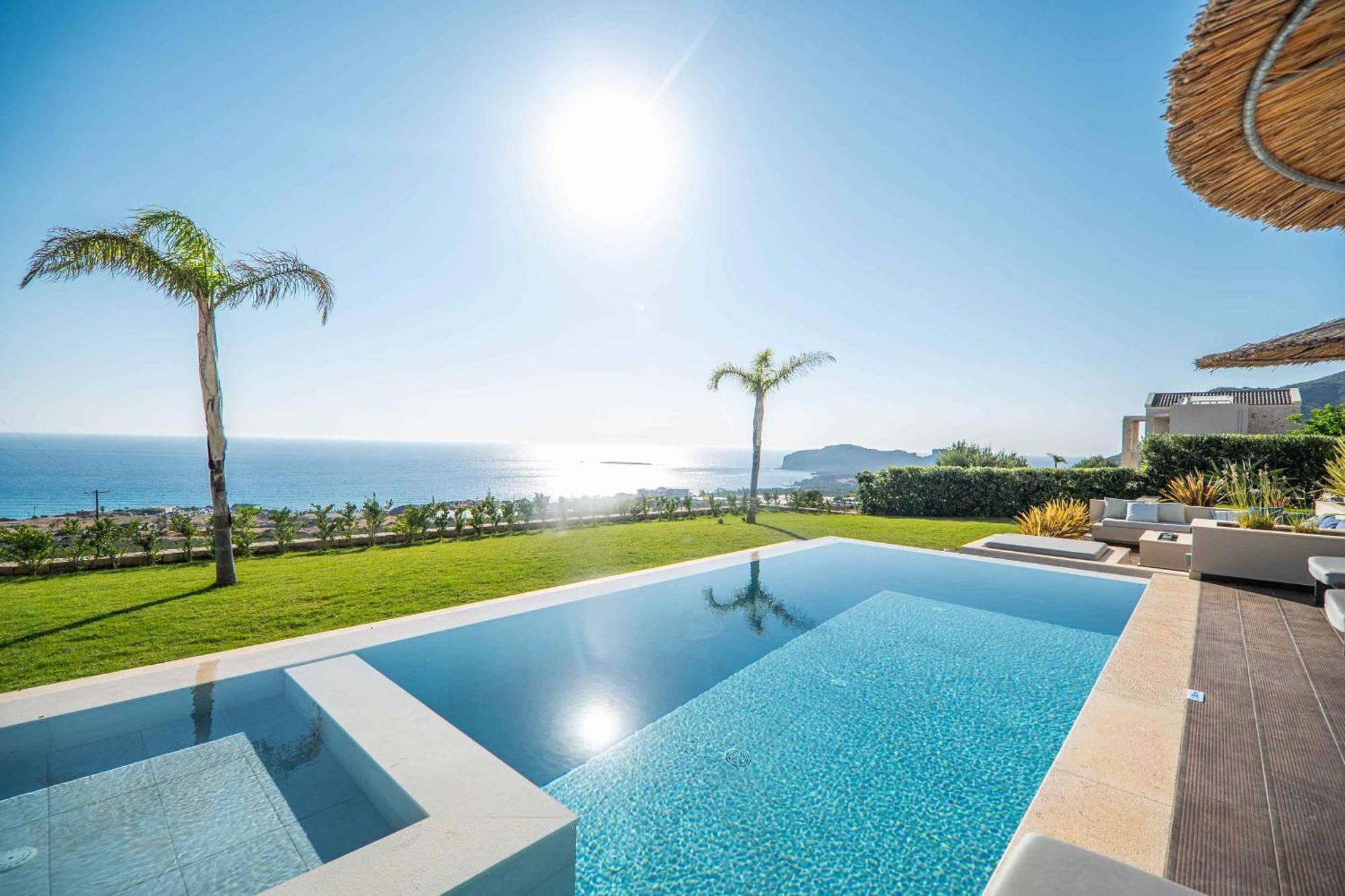 Cielo E Mare Villas I "Free" Heated Pools & Seaview Falasarna Bagian luar foto