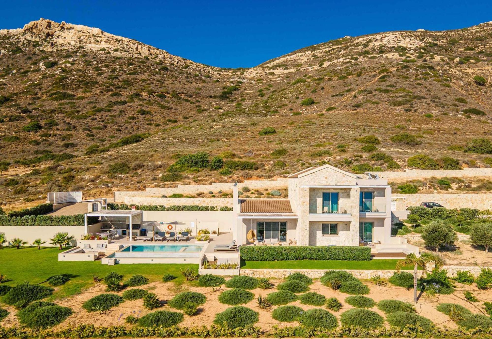 Cielo E Mare Villas I "Free" Heated Pools & Seaview Falasarna Bagian luar foto