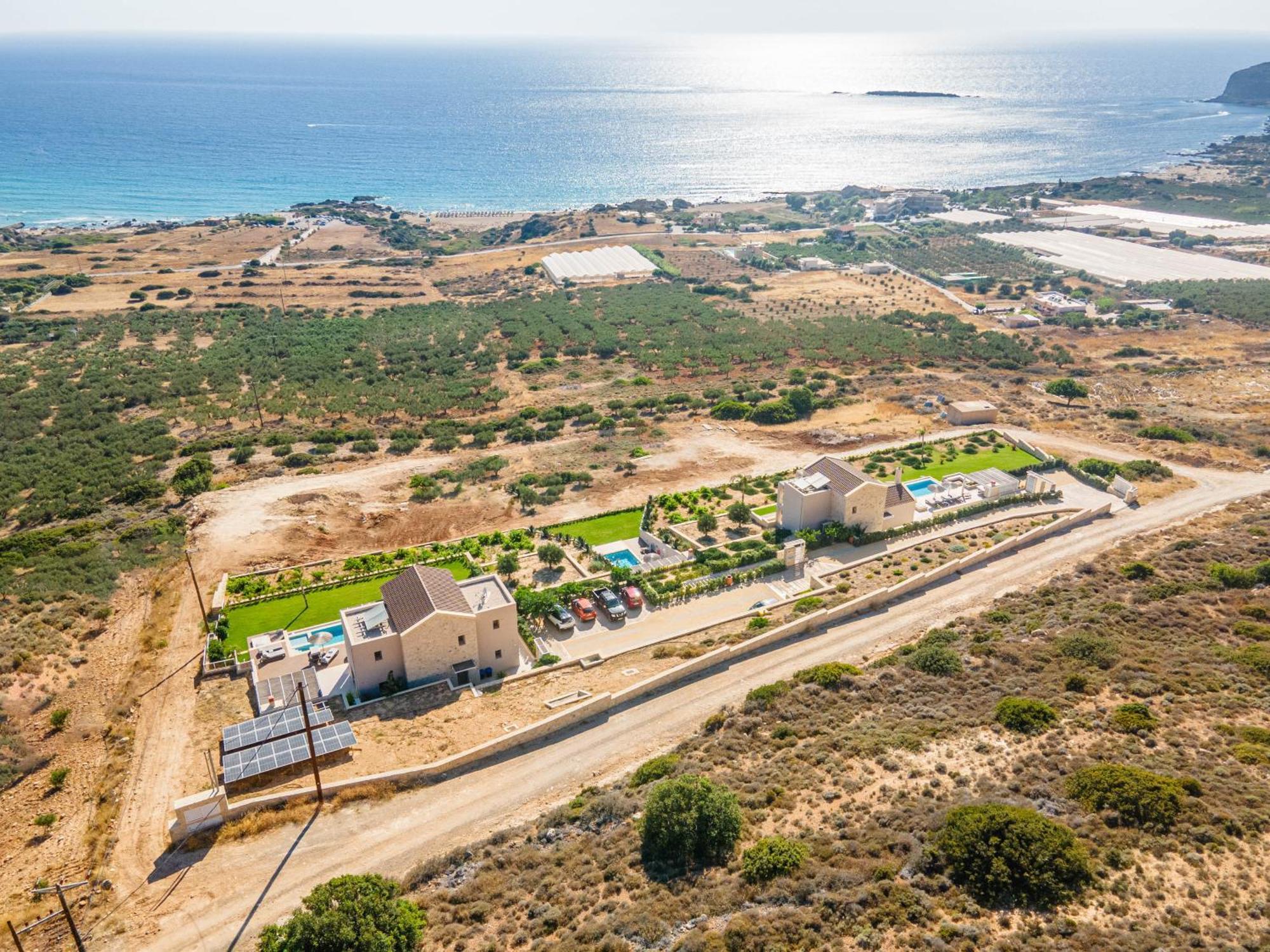Cielo E Mare Villas I "Free" Heated Pools & Seaview Falasarna Bagian luar foto